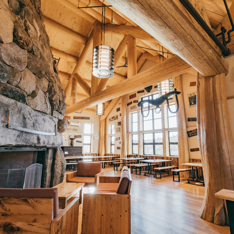 interior of Moosilauke Ravine Lodge